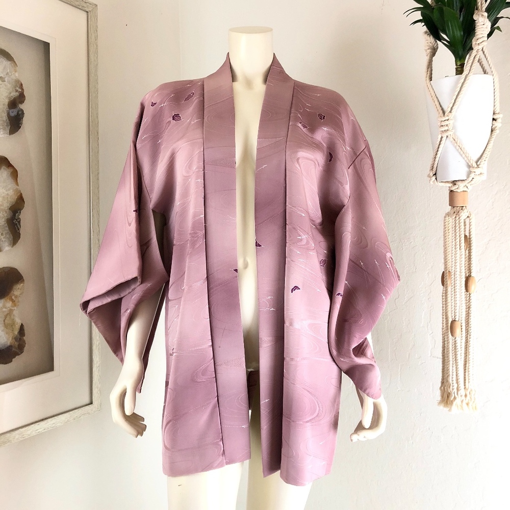 Vintage Haon Mid-Length Silk Kimono
